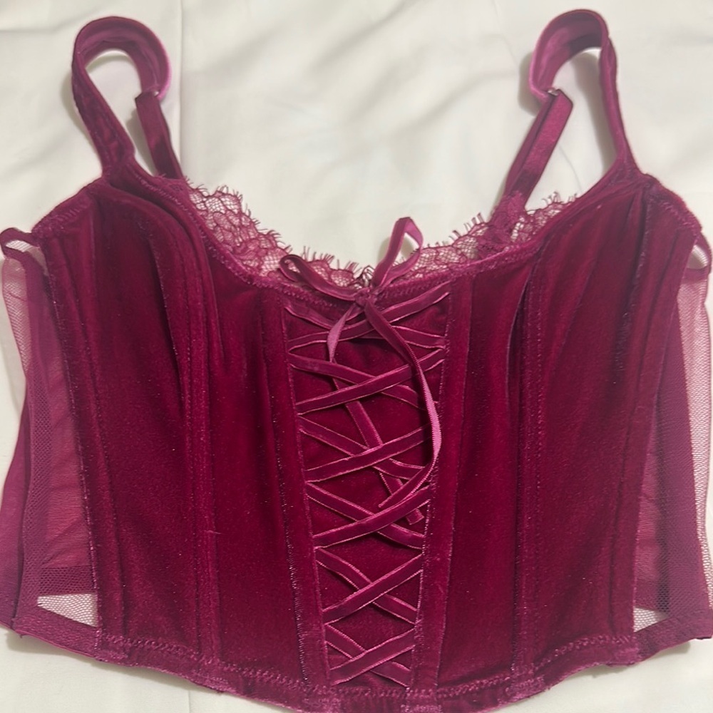 Victoria's Secret Pink Lace-Up Bra